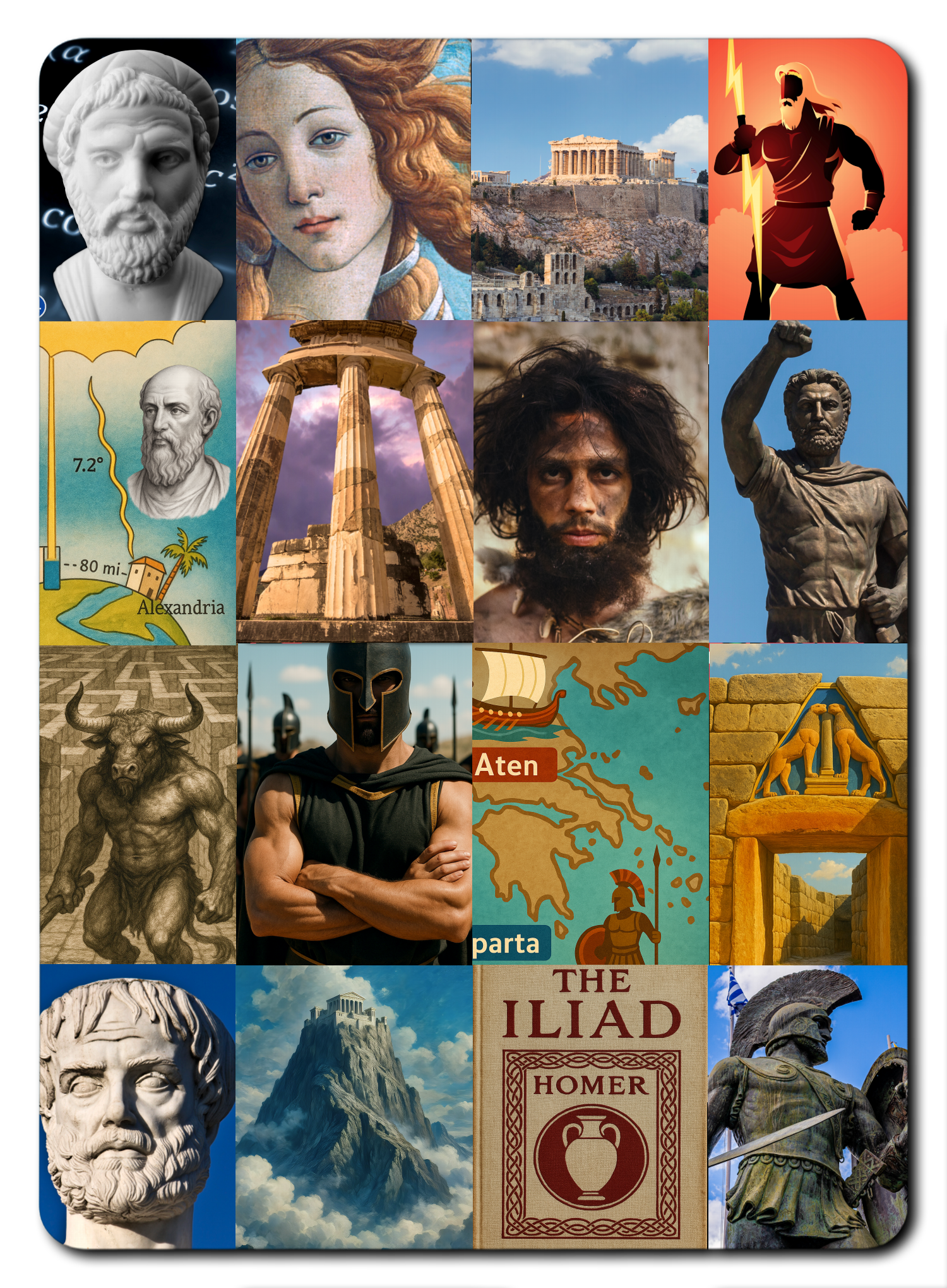 Begreppskort historia - Antikens Grekland